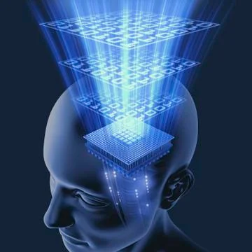 Artificial intelligence, conceptual image Illustrazione stock