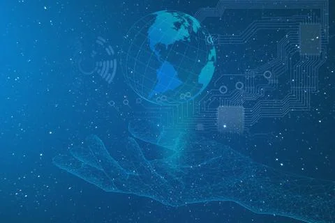 Artificial intelligence, conceptual representation of the development of the Stock Illustration