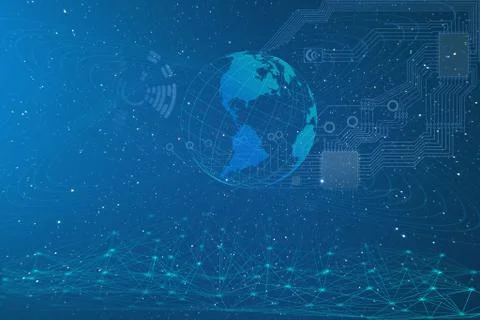 Artificial intelligence, conceptual representation of the development of the Stock Illustration