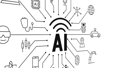 Artificial intelligence connecting everything, Future concept Stock Footage 179458770