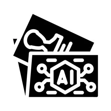 Artificial intelligence content generation with neural network technology Illustrazione stock