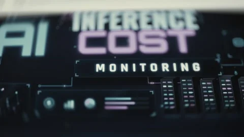 Artificial Intelligence Cost Management Interface Video stock 341864895