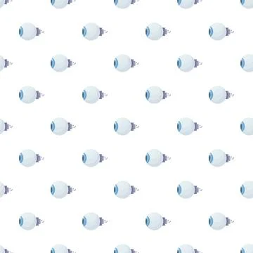 Artificial intelligence cyber eye seamless pattern 库存插图