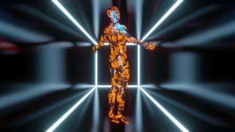 Artificial Intelligence Cyborg or Avatar 스톡 동영상 138741608