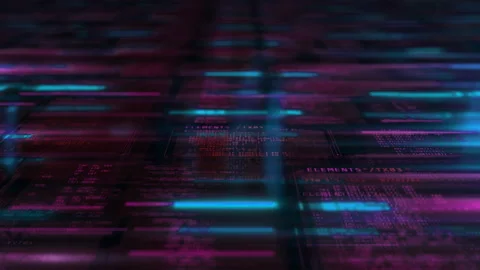 Artificial intelligence data array in virtual space. 스톡 동영상 252748394