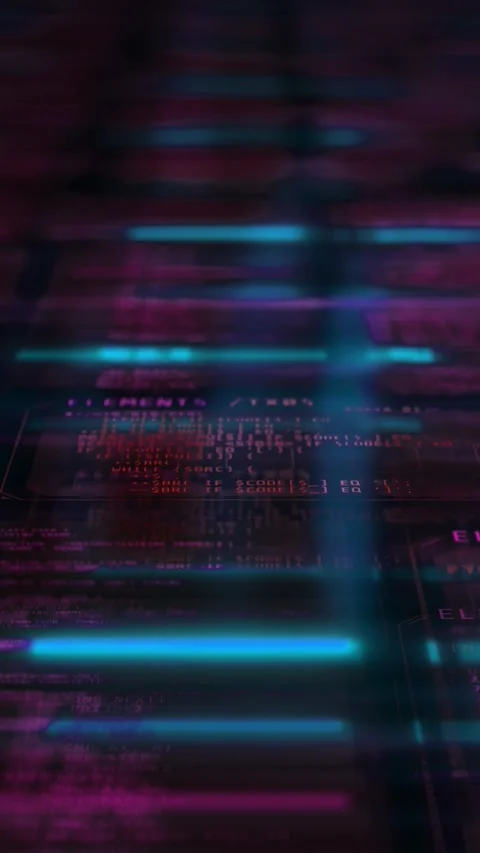 Artificial intelligence data array in virtual space. Stock Footage 270392048
