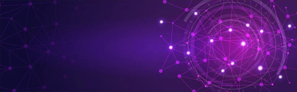 Artificial Intelligence data background. Machine learning technology Stock Illustration