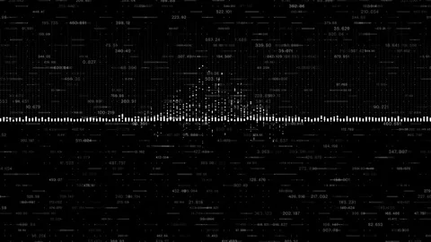 Artificial intelligence. The data bank. Calculations. Black background. 스톡 동영상 274778211