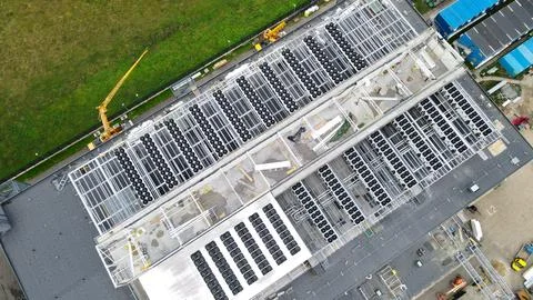 Artificial intelligence data center construction with advanced cooling system 写真素材
