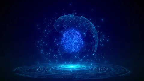 Artificial intelligence data mining learning Innovation AI Brain 4K 3D Stock Footage 312576819