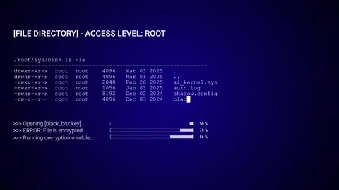 Artificial Intelligence Data Screen Futuristic HUD text Interface Sci Fi 2D Stock Footage 337558708