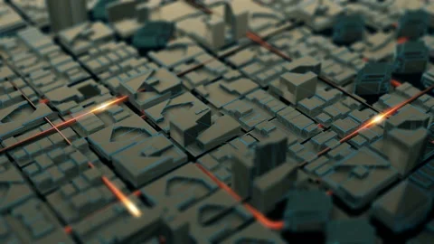 Artificial Intelligence data transmission futuristic technology video loop Stock Footage 133231109