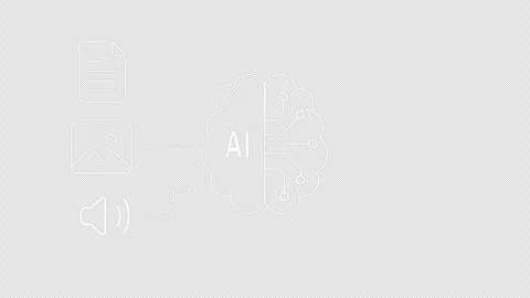 Artificial intelligence data workflow processing information for smart analytics Stock Footage 344052751