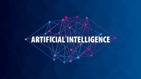 Artificial Intelligence. Deep learning. AI vector illustration Stock Illustration