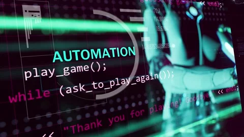 Artificial intelligence, deep learning, automation in every industry Stock Footage 302085463