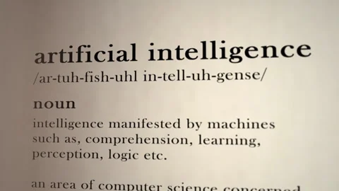 Artificial Intelligence Definition Stock-Footage 295065484