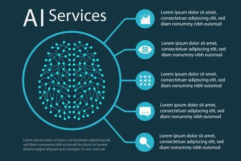 Artificial intelligence design concept Stock-Illustration
