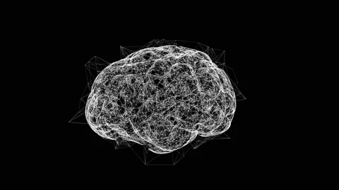 Artificial Intelligence digital brain. Big data flow analysis, deep learning Stock Footage 165056151