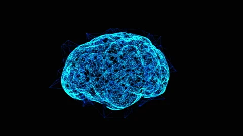 Artificial Intelligence digital brain. Big data flow analysis, deep learning Stock Footage 167993530