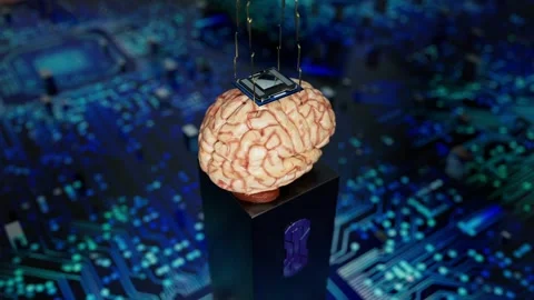 Artificial Intelligence Digital Brain Future Technology Concept Animation Stock Footage 332666693