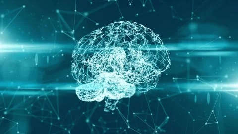 Artificial Intelligence Digital Brain Neural Network Technology Concept Stock Footage 330276313