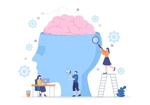 Artificial Intelligence Digital Brain Technology and engineering Concept With 스톡 일러스트