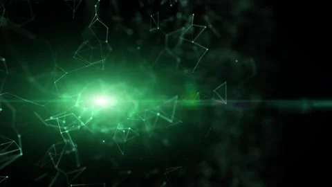 Artificial Intelligence digital cyberspace light animation Stock Footage 320496508