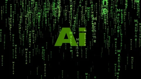 Artificial Intelligence Digital Processor Machine Language Brain AI concept Stock Footage 313933241