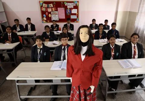 Artificial Intelligence driven robotic class teacher in Bangalore, India - 27 No Stock Photos