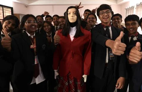 Artificial Intelligence driven robotic class teacher in Bangalore, India - 27 No Stock Photos