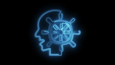 Artificial intelligence driving human mind digital brain connection steerin.. Stock Footage 316677196