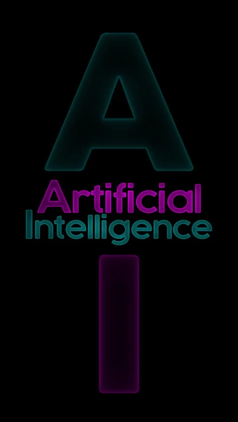 Artificial intelligence elements abstract ai abstract background Stock Footage 273991419