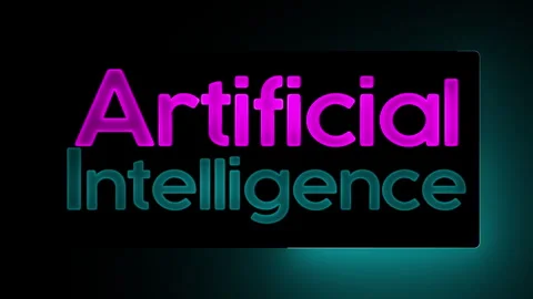 Artificial intelligence elements abstract ai abstract background Stock Footage 273991441