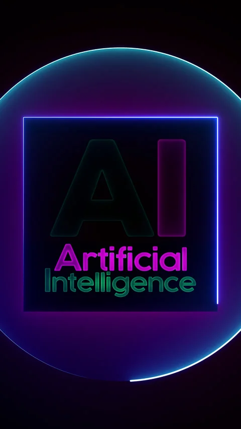 Artificial intelligence elements abstract ai abstract background Stock Footage 273991470