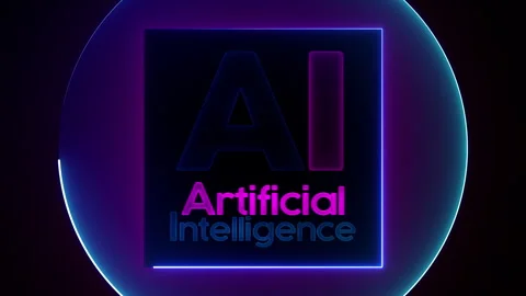Artificial intelligence elements abstract ai abstract background Stock Footage 273991474