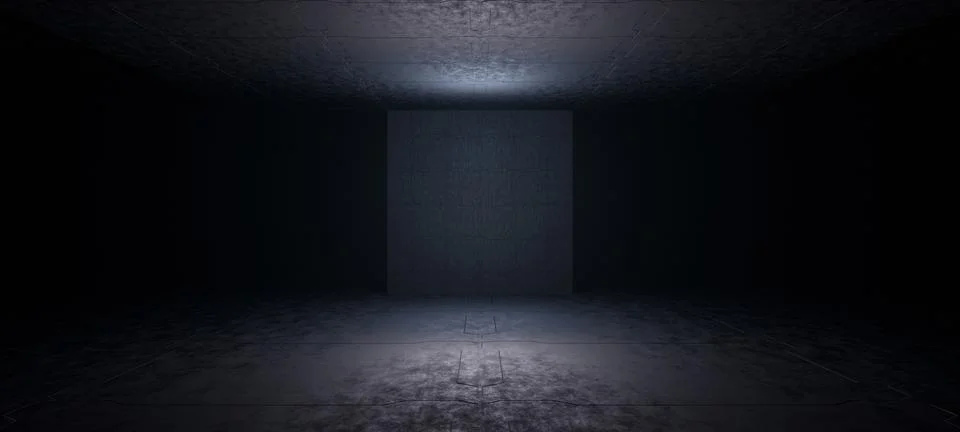 Artificial Intelligence Empty Alien Studio Glow with Black Colors With Space  스톡 일러스트