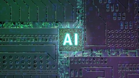 Artificial intelligence engineering and science concept 스톡 일러스트