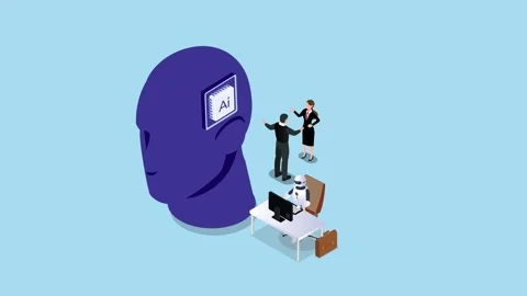 Artificial intelligence engineers and programmers working on AI chip Stock Footage 257392090