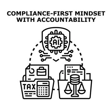 Artificial intelligence ensuring corporate compliance and accountability Stock Illustration