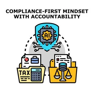 Artificial intelligence ensuring corporate compliance and accountability Stock Illustration