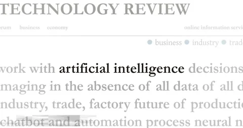 Artificial intelligence EV transport headline titles media with seamless loop Stock Footage 247316715