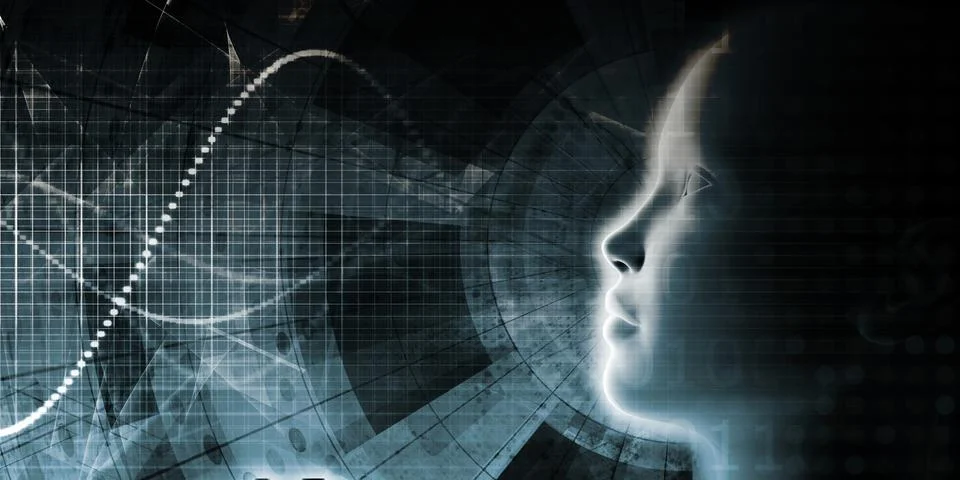 Artificial Intelligence Evolution Stock Illustration