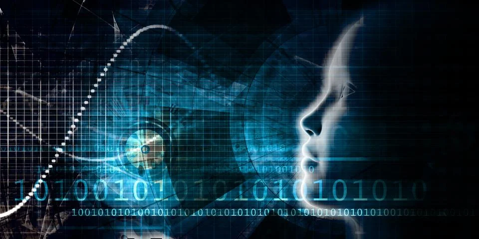 Artificial Intelligence Evolution 스톡 일러스트