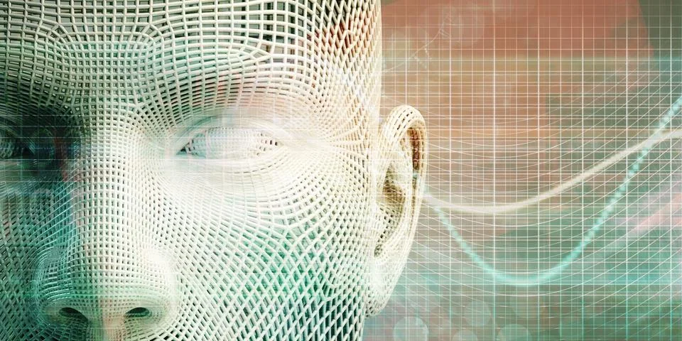 Artificial Intelligence Evolution Stock Illustration