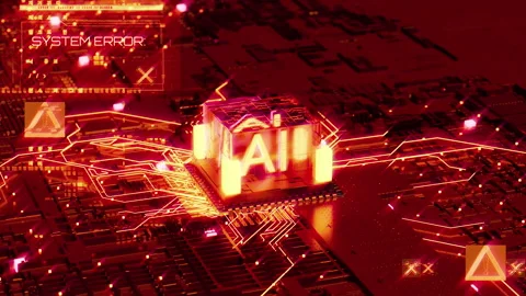 Artificial Intelligence Failure and Critical System Error Stock Footage 310891978