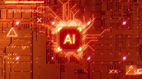 Artificial Intelligence Failure and Critical System Error Stock Footage 310891979
