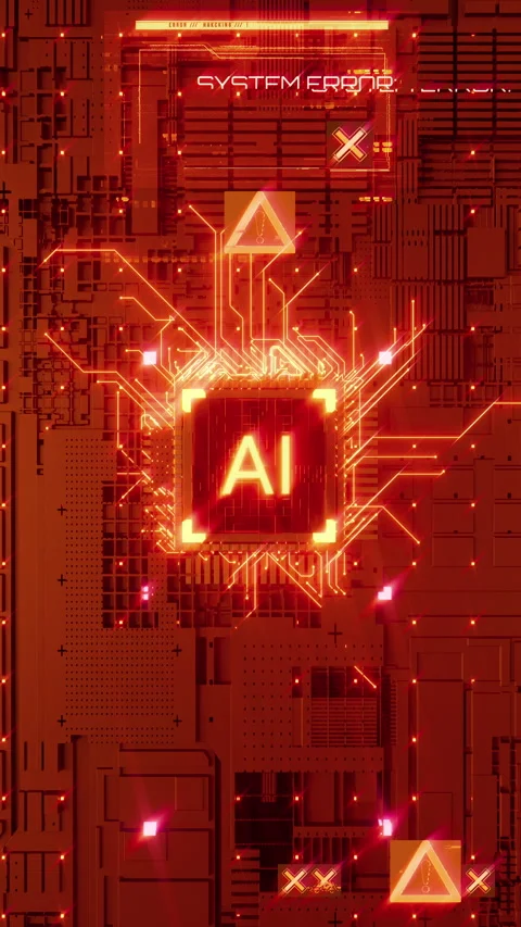 Artificial Intelligence Failure and Critical System Error Stock Footage 310892502