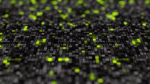 Artificial intelligence generated big data digital software source code seamless Stock Footage 93602030