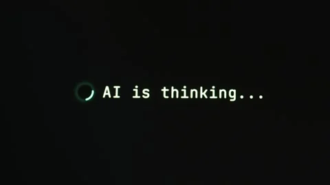 Artificial intelligence is generating an answer. Stock Footage 333232548