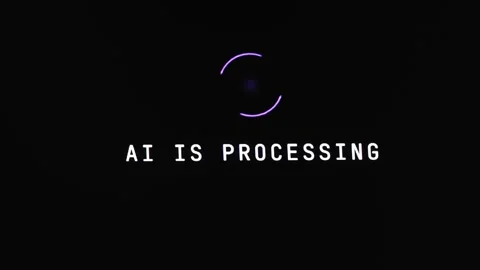 Artificial intelligence is generating an answer. Stock Footage 333232635